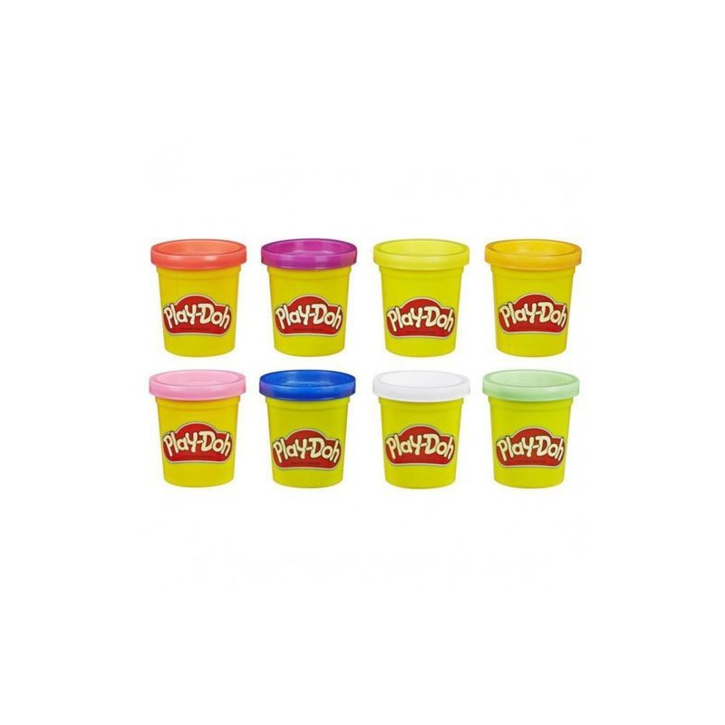PLAYDOH 8 VASETTI COLORI ASSORTITI EAN 5010993560196 INGROSSO PASTA PER MODELLARE DIDO
