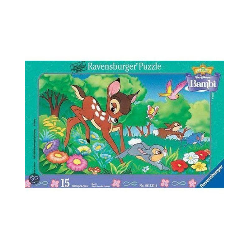 PUZZLE 15 PZ CORNICE BAMBY +3 ANNI EAN 4005556063314 INGROSSO PUZZLE CLASSICI