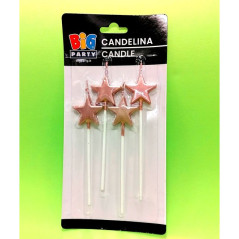 INGROSSO CANDELINE PZ.4 CM.13 PI