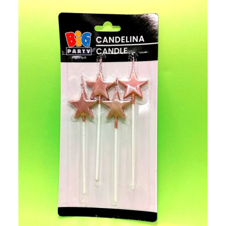 INGROSSO CANDELINE PZ.4 CM.13 PI