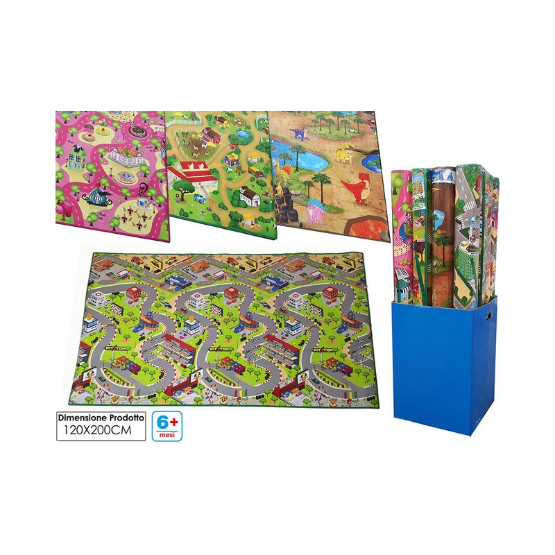 TAPPETINO PRIMI GIOCHI 120X200 4ASS EAN 8015361373115 INGROSSO TAPPETI SEDIE PER BAMBINI
