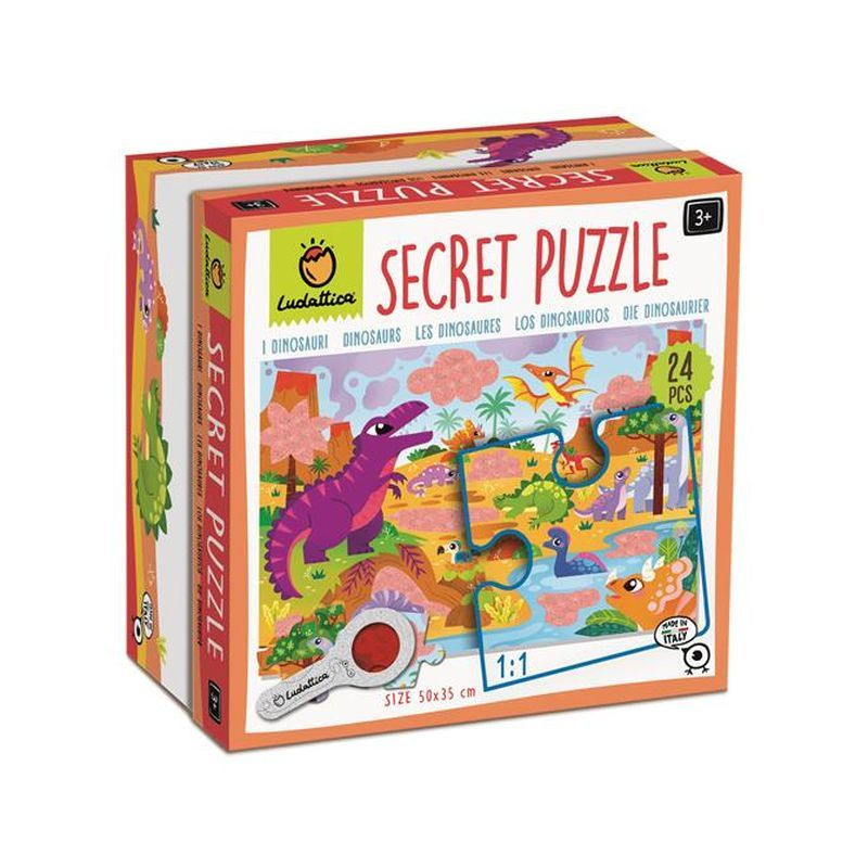 LUDATTICA SECRET PUZZLE I DINOSAURI EAN 8057158621863 INGROSSO GIOCHI CREATIVI