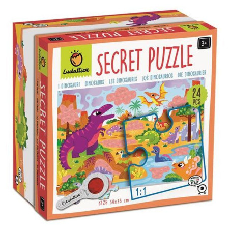LUDATTICA SECRET PUZZLE I DINOSAURI EAN 8057158621863 INGROSSO GIOCHI CREATIVI