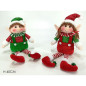ELFO C/GAMBE PENZ H40CM RO/VERDE 2ASS EAN 8015361239817 INGROSSO PUPAZZI E GNOMI NATALIZI