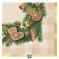 TOVAGLIOLI CM.33X33 PZ.16 GINGERBREAD EAN 8020834758320 INGROSSO TOVAGLIOLI NATALIZI