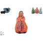 BEFANA PICCOLA 16CM C/BASE 3 COL.ASS.