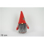 GNOMO DI NATALE GRIGIO CAPPELLO ROSSO EAN 8033113871108 INGROSSO PUPAZZI E GNOMI NATALIZI