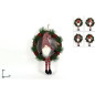 DIETROPORTA BABBO NATALE NORDICO 4ASS. EAN 8053482076669 INGROSSO OGGETTISTICA NATALIZIA