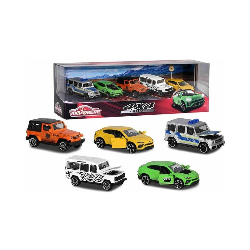MAJORETTE GIFTPACK SUV 5PZ EAN 3467452053416 INGROSSO MODELLINI AUTO