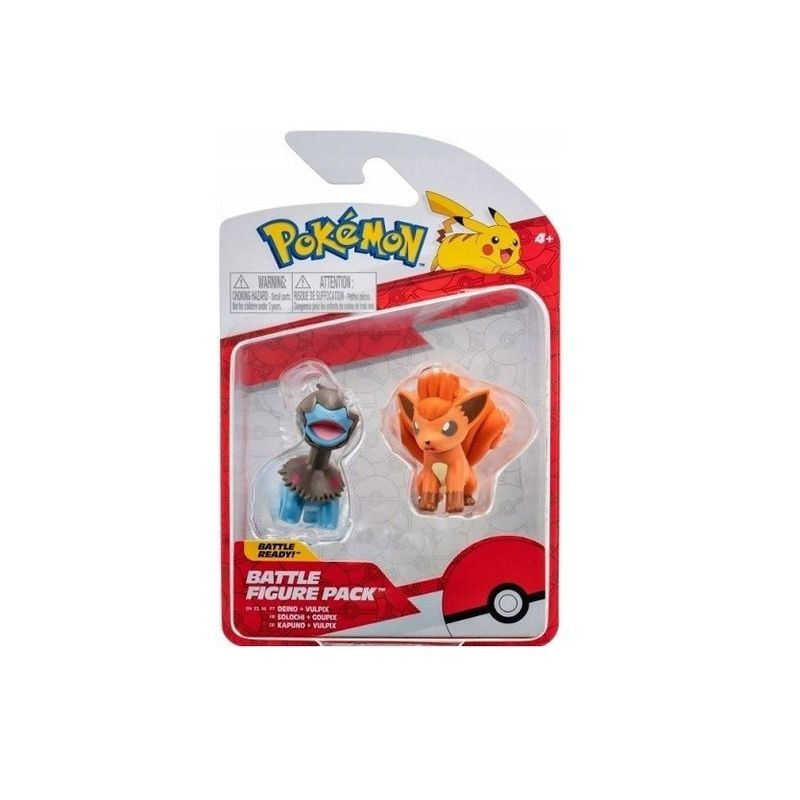 POKEMON BATTLE FIGURE VULPIX & DEINO EAN 8059571751295 INGROSSO PERSONAGGI CARTOON E DISNEY