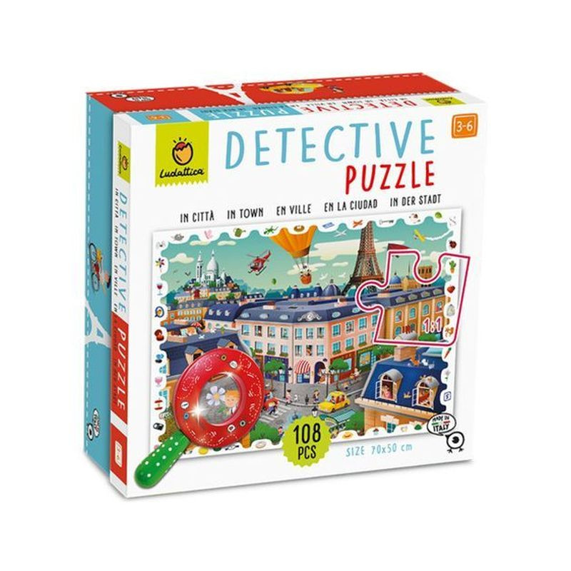 LUDATTICA DETECTIVE PUZZLE IN CITTA' EAN 8057158620712 INGROSSO GIOCHI CREATIVI