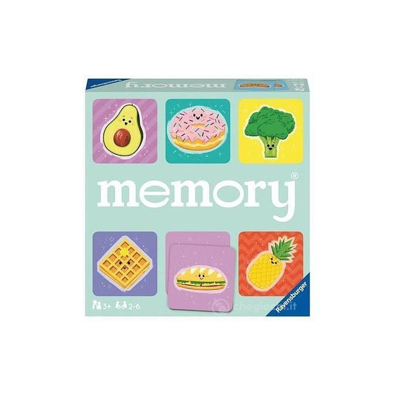 MEMORY CIBO DIVERTENTE +4 ANNI RAVENSBURGER EAN 4005556206124 INGROSSO GIOCHI DI SOCIETA