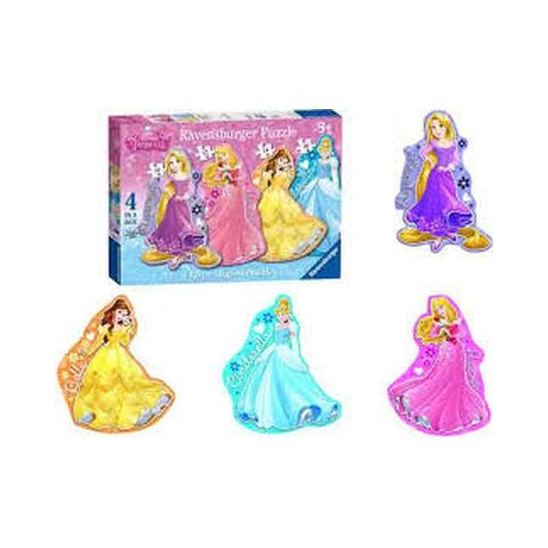 PUZZLE 4 IN UNO PRINCIPESSE DISNEY +3 AN NI EAN 4005556073986 INGROSSO PUZZLE CLASSICI
