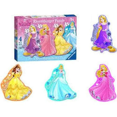 PUZZLE 4 IN UNO PRINCIPESSE DISNEY +3 AN NI EAN 4005556073986 INGROSSO PUZZLE CLASSICI