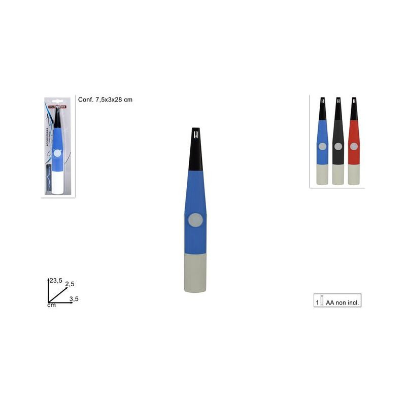 ACCENDIGAS ELETTRICO BATT IN BLISTER 3CO EAN 8034048545362 INGROSSO ACCENDIGAS