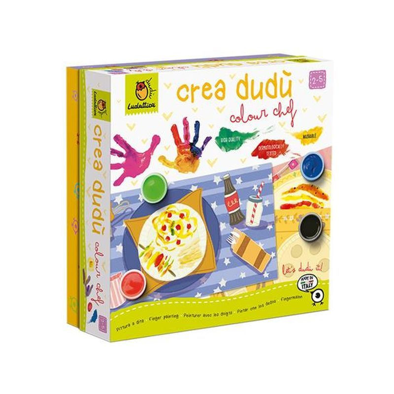 LUDATTICA CREA DUDU' PITTURA A DITA COLOR CHEF EAN 8057158621214 INGROSSO GIOCHI CREATIVI