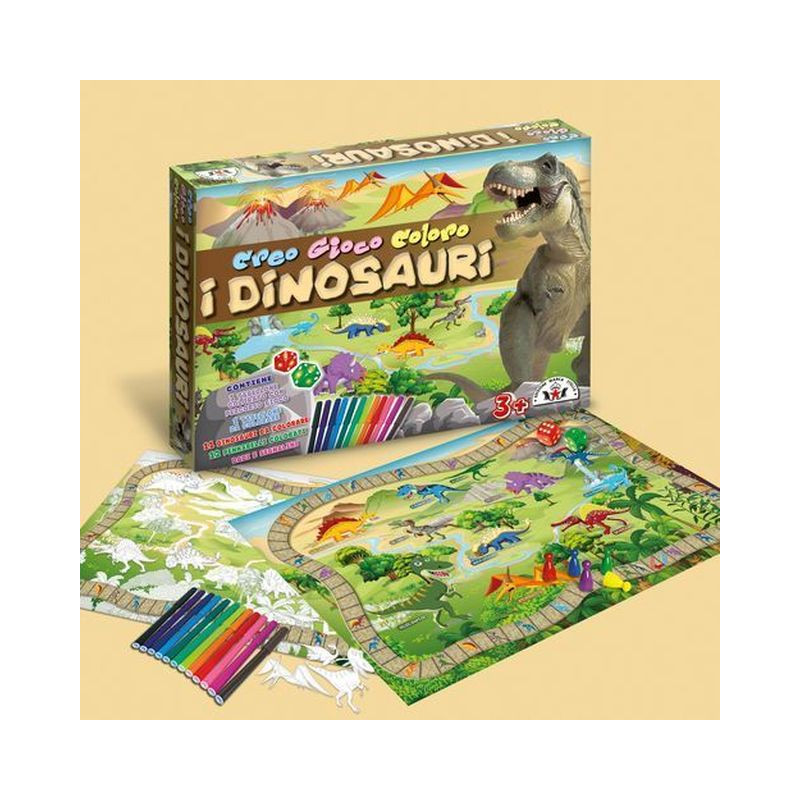 CREO-GIOCO-COLORO DINOSAURI 40X32X5.5CM +3ANNI EAN 8000888001078 INGROSSO GIOCHI DI SOCIETA