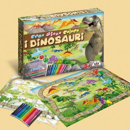 CREO-GIOCO-COLORO DINOSAURI 40X32X5.5CM +3ANNI EAN 8000888001078 INGROSSO GIOCHI DI SOCIETA