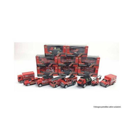 DIE CAST SINGOLO ASS. MEZZI POMPIERI EAN 8032780710451 INGROSSO MODELLINI AUTO