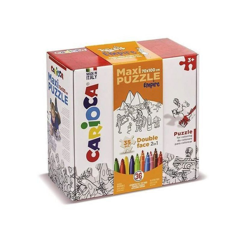 CARIOCA MAXI PUZZLE DA COLORARE 70X100CM +3ANNI EAN 8003511428365 INGROSSO PUZZLE CLASSICI