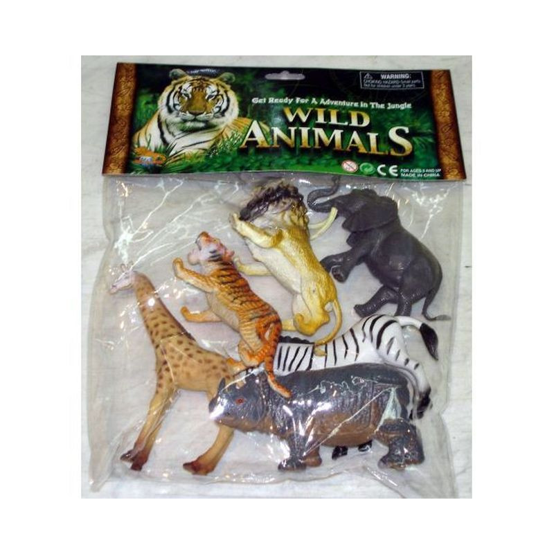 BUSTA ZOO GRANDE 6 ANIMALI ASSORTITI 3+ 23X29CM EAN 8010362354088 INGROSSO BUSTE ANIMALI GIOCATTOLO