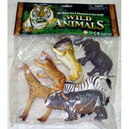 BUSTA ZOO GRANDE 6 ANIMALI ASSORTITI 3+ 23X29CM EAN 8010362354088 INGROSSO BUSTE ANIMALI GIOCATTOLO