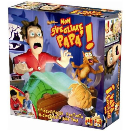 NON SVEGLIARE PAPA' 2/4GIOCATORI 27X27X8 +5ANNI EAN 8027679063688 INGROSSO GIOCHI DI SOCIETA