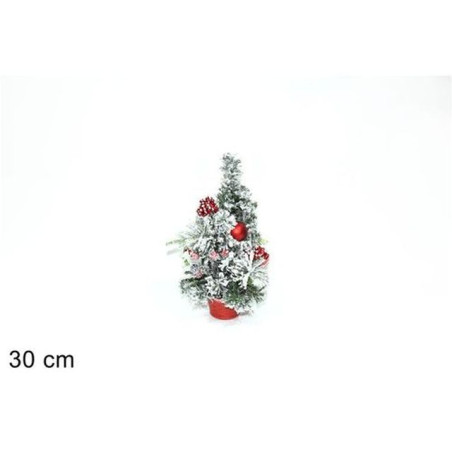 PIANTA INNEVATA 30CM C/PACCHI REGALO MB- 20A32N/2 EAN 8053482087580 INGROSSO OGGETTISTICA NATALIZIA
