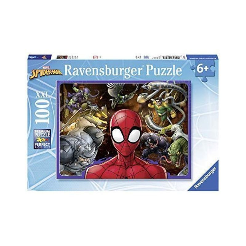 PUZZLE 100PZ XXL SPIDERMAN RAVENSBURGER +6 ANNI EAN 4005556107285 INGROSSO PUZZLE CLASSICI