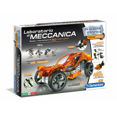 LABORATORIO DI MECCANICA 250 PEZZI 8+A 45X7X31CM EAN 8005125139408 INGROSSO SCIENZA E GIOCO CLEMENTONI