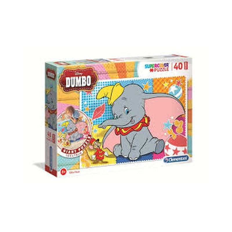 PUZZLE PZ.40 FLOOR DUMBO 100X70CM +3A CLEMENTONI EAN 8005125254613 INGROSSO PUZZLE CLASSICI