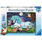 PUZZLE 100 PZ XXL UNICORNO FORESTA INCAN TATA +6 EAN 4005556107933 INGROSSO PUZZLE CLASSICI
