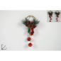 APPENDINO C/3 CAMPANELLINI FIOCCO SCOZZE 21X4X11CM EAN 8033113634185 INGROSSO APPENDINI NATALIZI