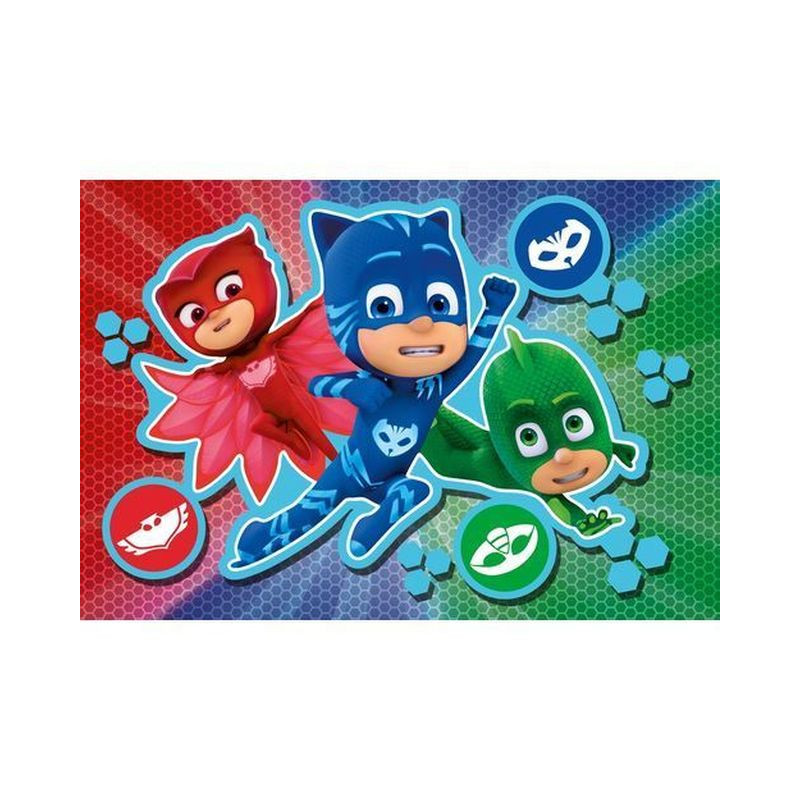 PUZZLE 40PZ FLOOR PJ MASK 100X70CM +3A CLEMENTONI EAN 8005125254521 INGROSSO PUZZLE CLASSICI