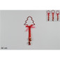 APPENDINO CON 4 CAMPANELLINI 3ASS ROSSO CY17166-1/R EAN 8033113634833 INGROSSO APPENDINI NATALIZI