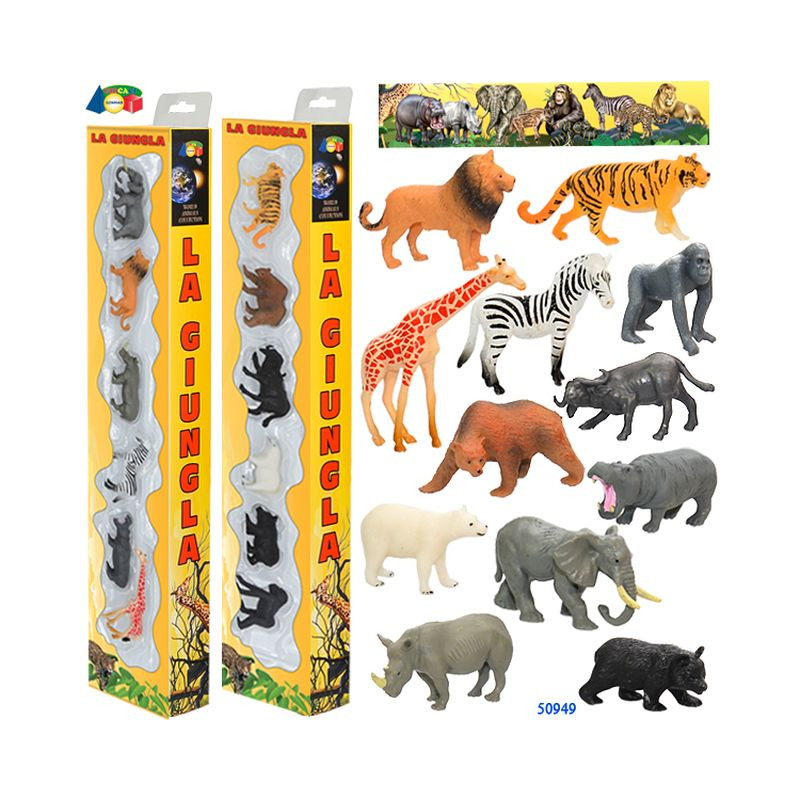 CONF.VETR.C/6 ANIMALI SAVANA LA GIUNGLA