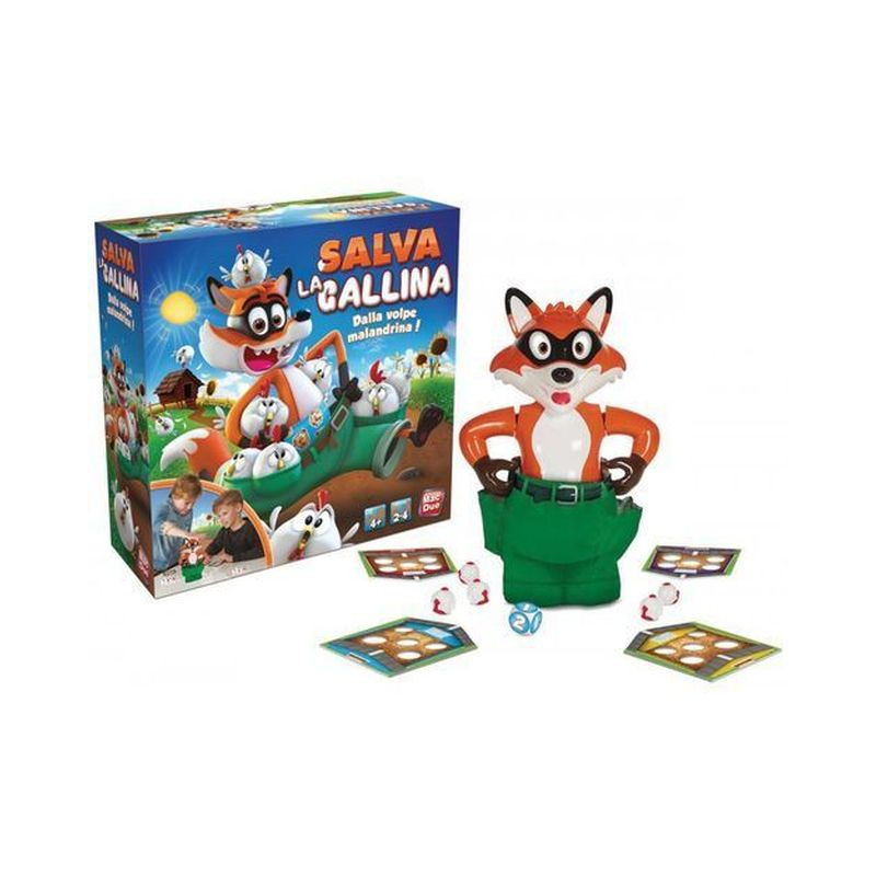 SALVA LA GALLINA 2/4GIOCATORI +4ANNI 26.5X26.5X10CM EAN 8001297233470 INGROSSO GIOCHI DI SOCIETA