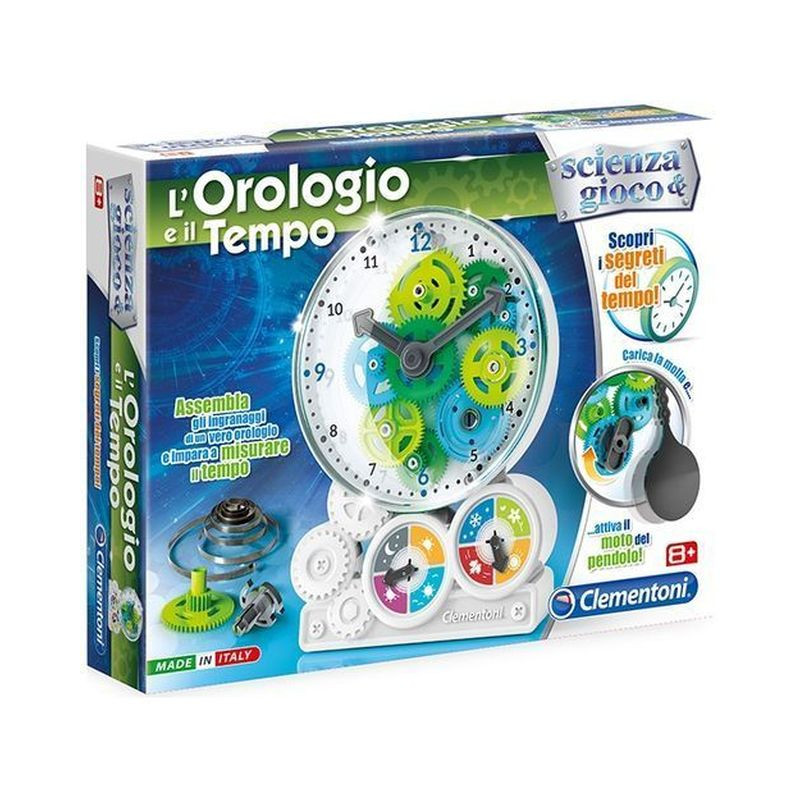 L'OROLOGIO E IL TEMPO 30X24.5X6CM +8ANNI CLEMENTONI EAN 8005125139873 INGROSSO SCIENZA E GIOCO CLEMENTONI