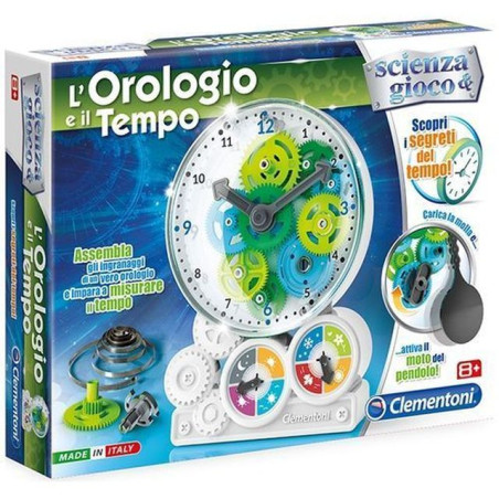 L'OROLOGIO E IL TEMPO 30X24.5X6CM +8ANNI CLEMENTONI EAN 8005125139873 INGROSSO SCIENZA E GIOCO CLEMENTONI