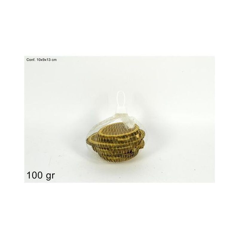 SACCHETTO FETTE DI TRONCO 100GR NATURALE DXQ17-1151/N EAN 8033113760273 INGROSSO OGGETTISTICA NATALIZIA