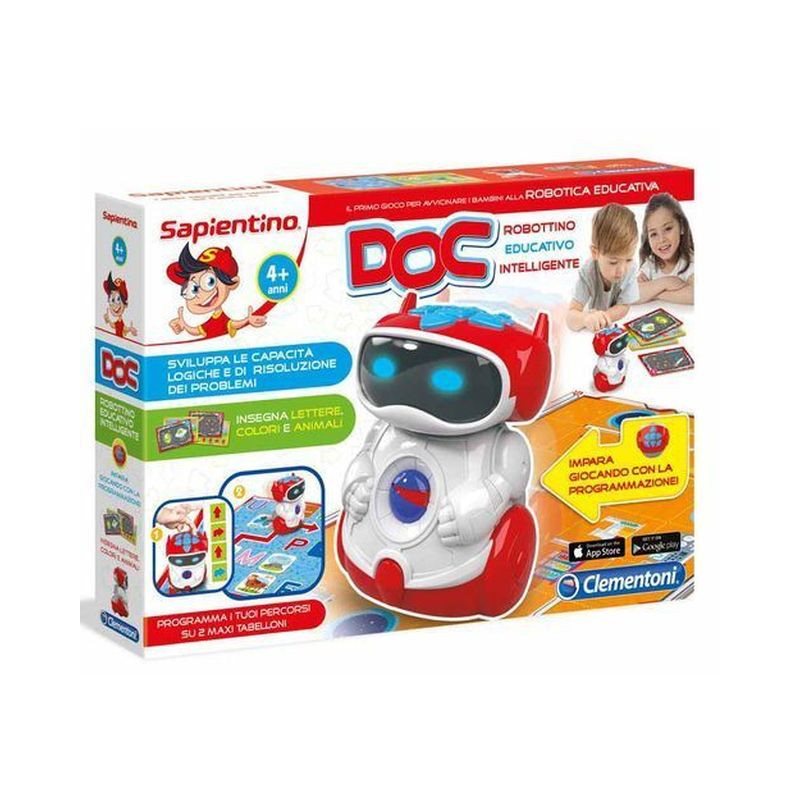 SAPIENTINO DOC ROBOTTINO EDUCATIVO 4/7A 31X45X11.5CM EAN 8005125111121 INGROSSO SCIENZA E GIOCO CLEMENTONI