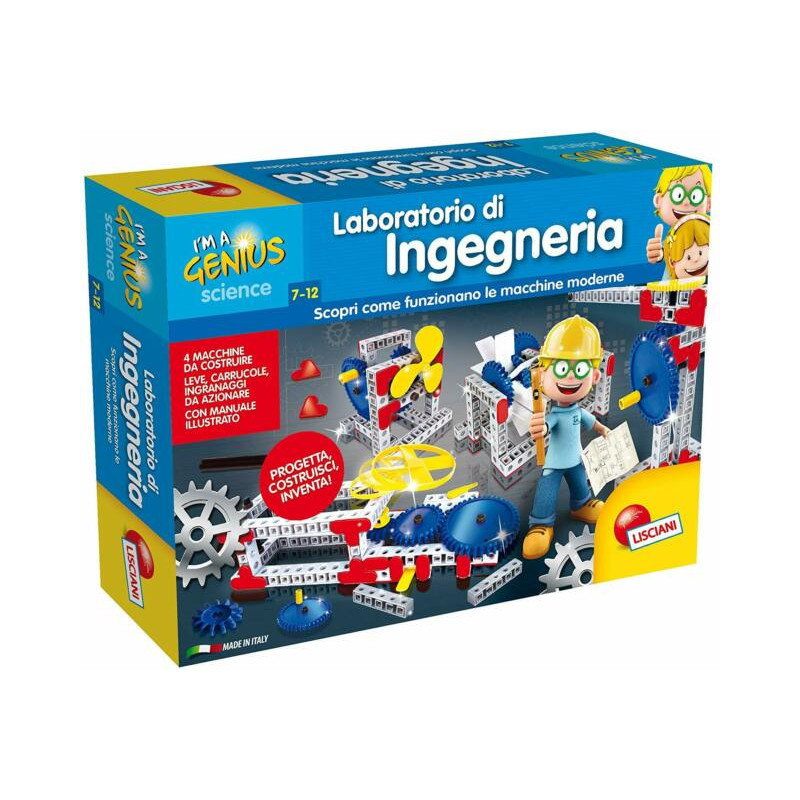I'M GENIUS LABORATORIO DI INGEGNERIA 7+A 39X28.5X8CM EAN 8008324056279 INGROSSO GIOCHI CREATIVI