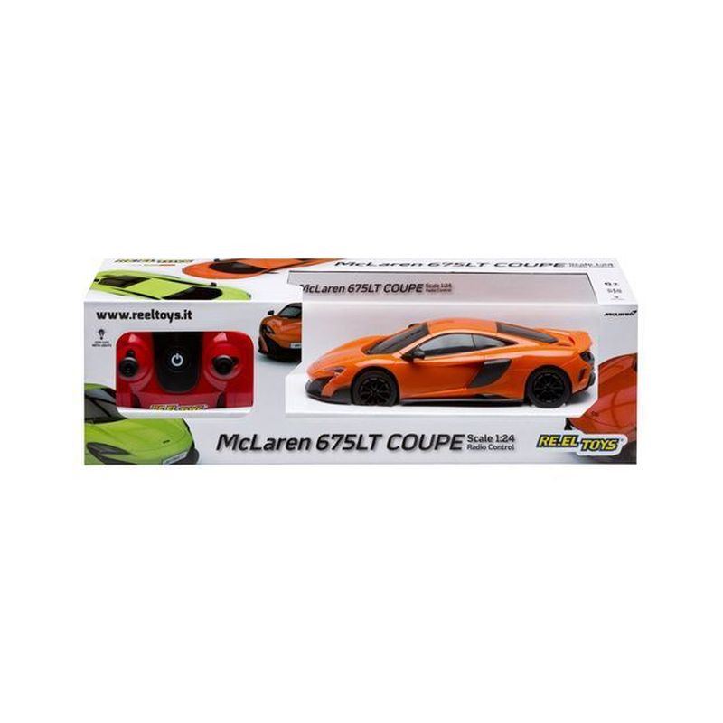 MC LAREN 675LT R/C 1:24 18CM 2COL.ASS. LUCI ANTERIORI EAN 8001059021703 INGROSSO AUTO CON RADIOCOMANDO