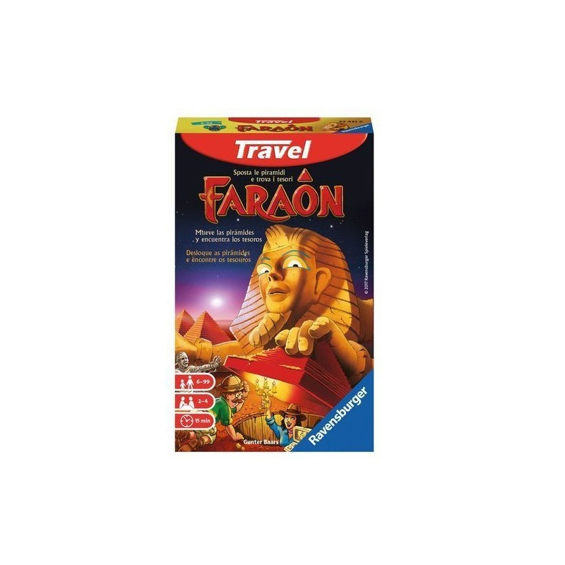 FARAON TRAVEL 2/4GIOCATORI 15' DI GIOCO 11.5X18X3.5CM EAN 4005556234318 INGROSSO GIOCHI DI SOCIETA