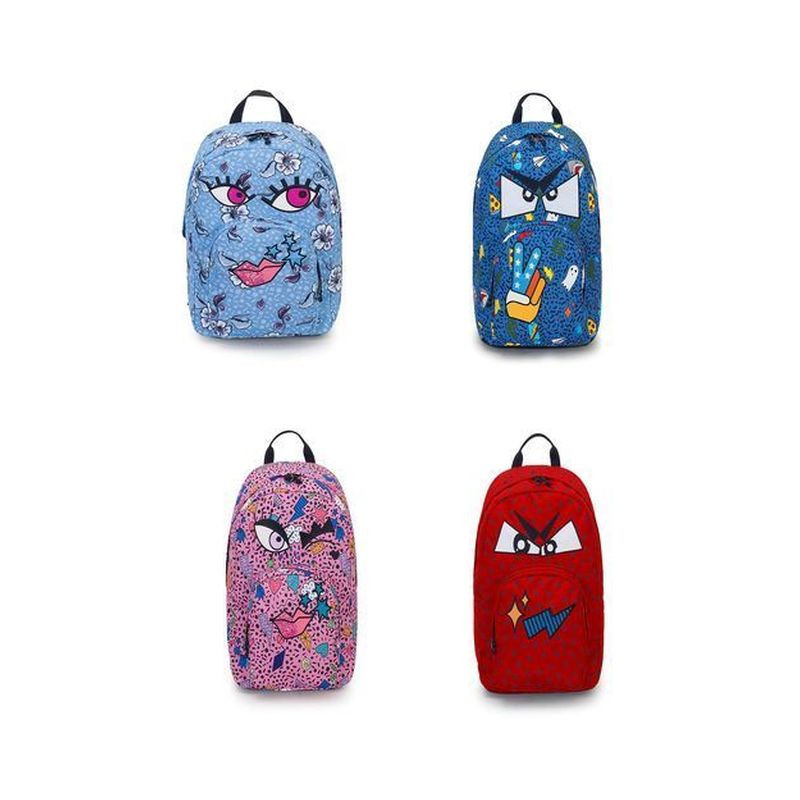 ZAINO OLLIE FACE PACK INVICTA FANTASY 4 MODELLI 31X43X20CM 25LT EAN 8011410303669 INGROSSO ZAINI SCUOLA