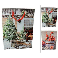 INGROSSO BUSTA REGALO DECORO NAT