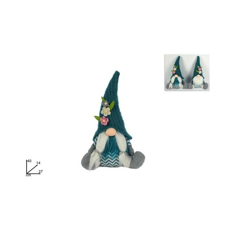 GNOMO DI NATALE SEDUTO 40CM 2ASS. VERDE OIL DUE-2020038AB EAN 8033113960581 INGROSSO PUPAZZI E GNOMI NATALIZI