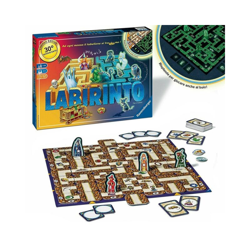 LABYRINTH GLOW IN THE DARK RAVENSURGER 37X27X6CM - +7ANNI EAN 4005556266920 INGROSSO GIOCHI DI SOCIETA