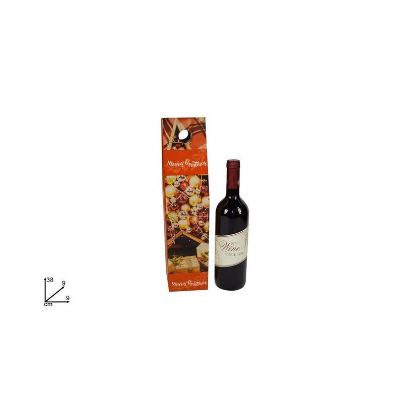 BOX PORTABOTTIGLIA SCENARIO DI NATALE 06 /17/DUE-1 EAN 8033113821226 INGROSSO SACCHETTI E SHOPPER NATALIZI