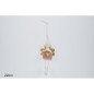 APPENDINO ANGELO C/PELLICCIA E SCIARPA ROSA ANTICO CUORE ORO EAN 8033113910548 INGROSSO APPENDINI NATALIZI